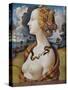 Portrait of Simonetta Vespucci-Piero di Cosimo-Stretched Canvas