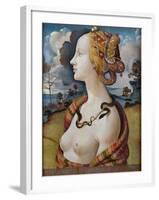 Portrait of Simonetta Vespucci-Piero di Cosimo-Framed Giclee Print