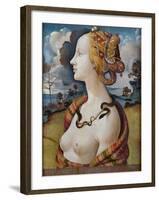 Portrait of Simonetta Vespucci-Piero di Cosimo-Framed Giclee Print