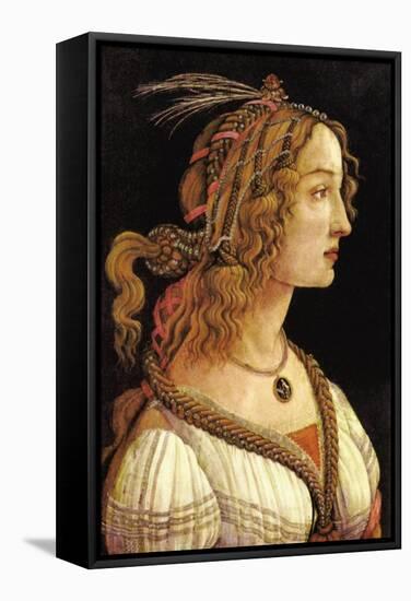 Portrait of Simonetta Vespucci-Sandro Botticelli-Framed Stretched Canvas