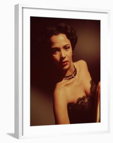 Portrait of Singer Actress Dorothy Dandridge-Ed Clark-Framed Premium Photographic Print