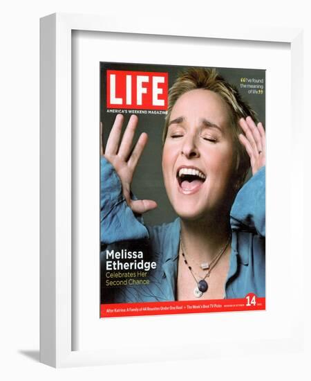 Portrait of Singer Melissa Etheridge, October 14, 2005-Michael Abrahams-Framed Photographic Print