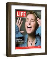 Portrait of Singer Melissa Etheridge, October 14, 2005-Michael Abrahams-Framed Photographic Print