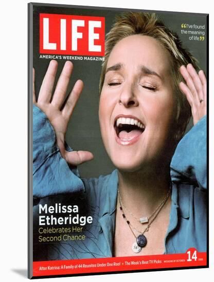 Portrait of Singer Melissa Etheridge, October 14, 2005-Michael Abrahams-Mounted Photographic Print