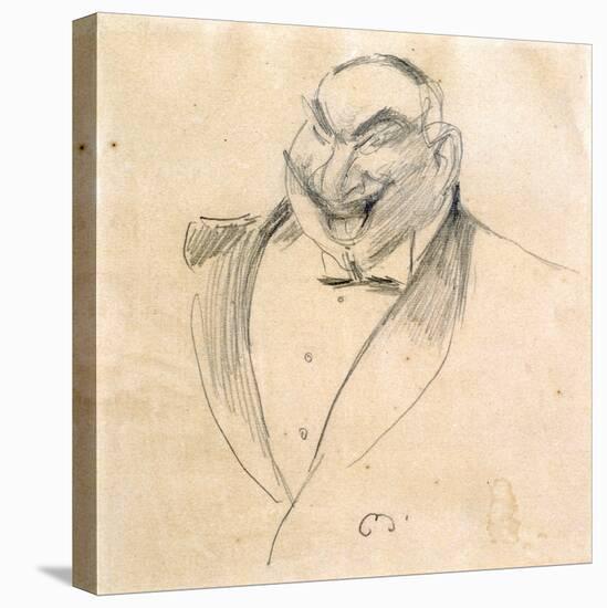 Portrait of Sir Albert Kaye Rollit, 1909 (Pencil on Paper)-Giovanni Boldini-Stretched Canvas