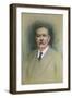 Portrait of Sir Arthur Conan Doyle, 20th Century-William Henry Gates-Framed Giclee Print