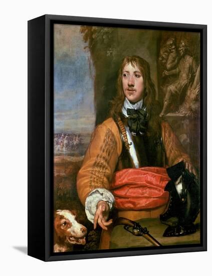 Portrait of Sir Charles Lucas-William Dobson-Framed Stretched Canvas