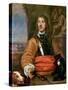 Portrait of Sir Charles Lucas-William Dobson-Stretched Canvas