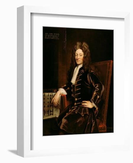 Portrait of Sir Christopher Wren-Godfrey Kneller-Framed Giclee Print