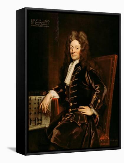 Portrait of Sir Christopher Wren-Godfrey Kneller-Framed Stretched Canvas