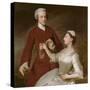 Portrait of Sir Edward and Lady Turner, 1740 (Oil on Canvas)-Allan Ramsay-Stretched Canvas