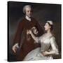 Portrait of Sir Edward and Lady Turner, 1740-Allan Ramsay-Stretched Canvas