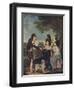 Portrait of Sir Francis Ford's Children Giving a Coin to a Beggar Boy, Exhibited 1793-Charles Wilkinson-Framed Giclee Print