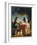 Portrait of Sir Francis Ford's Children Giving a Coin to a Beggar Boy-Sir William Beechey-Framed Giclee Print