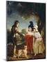 Portrait of Sir Francis Ford's Children Giving a Coin to a Beggar Boy-Sir William Beechey-Mounted Giclee Print