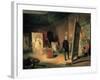 Portrait of Sir Francis Grant in His Studio, 1866-John Ballantyne-Framed Giclee Print