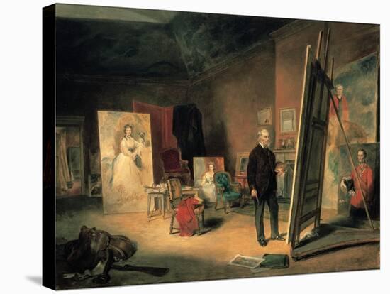 Portrait of Sir Francis Grant in His Studio, 1866-John Ballantyne-Stretched Canvas