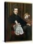 Portrait of Sir Francis Layland-Barratt (B.1860)-Valentine Cameron Prinsep-Stretched Canvas