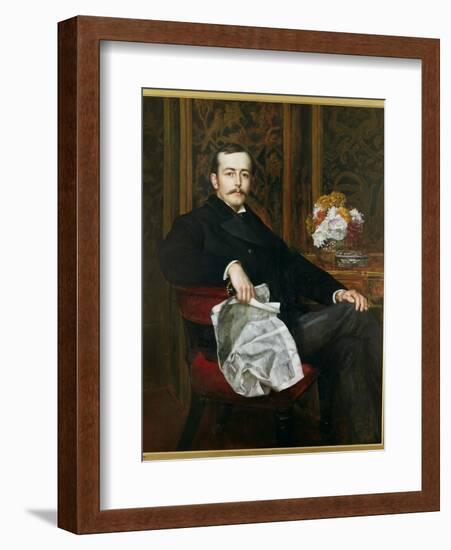 Portrait of Sir Francis Layland-Barratt (B.1860)-Valentine Cameron Prinsep-Framed Giclee Print