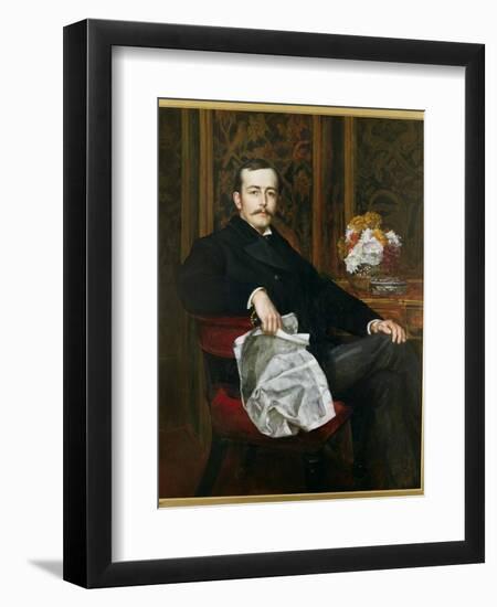 Portrait of Sir Francis Layland-Barratt (B.1860)-Valentine Cameron Prinsep-Framed Giclee Print