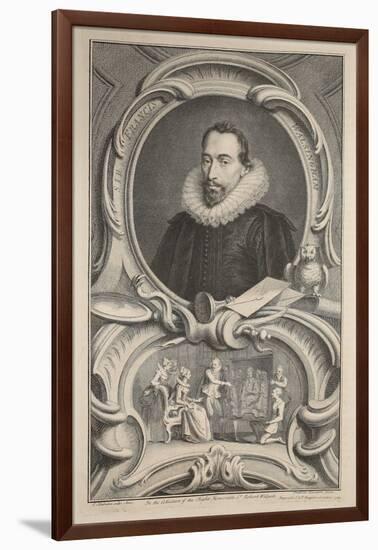 Portrait of Sir Francis Walsingham, Illustration from 'Heads of Illustrious Persons of Great…-Jacobus Houbraken-Framed Giclee Print