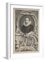 Portrait of Sir Francis Walsingham, Illustration from 'Heads of Illustrious Persons of Great…-Jacobus Houbraken-Framed Giclee Print