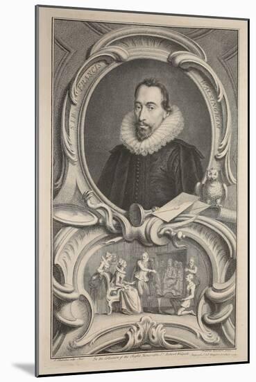 Portrait of Sir Francis Walsingham, Illustration from 'Heads of Illustrious Persons of Great…-Jacobus Houbraken-Mounted Giclee Print