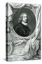 Portrait of Sir Henry Vane-Jacobus Houbraken-Stretched Canvas
