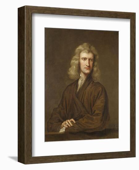 Portrait of Sir Isaac Newton (1642-1727)-Godfrey Kneller-Framed Giclee Print