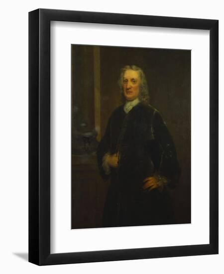 Portrait of Sir Isaac Newton, Aged 80, Three-Quarter Length, in a Grey Coat-Anthony Lee-Framed Giclee Print