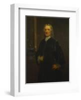 Portrait of Sir Isaac Newton, Aged 80, Three-Quarter Length, in a Grey Coat-Anthony Lee-Framed Giclee Print