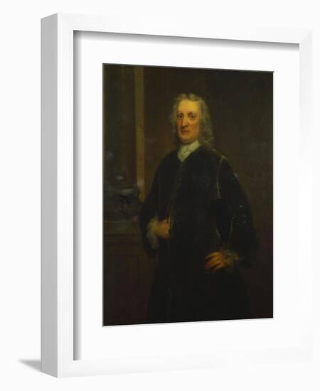 Portrait of Sir Isaac Newton, Aged 80, Three-Quarter Length, in a Grey Coat-Anthony Lee-Framed Giclee Print