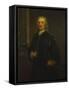 Portrait of Sir Isaac Newton, Aged 80, Three-Quarter Length, in a Grey Coat-Anthony Lee-Framed Stretched Canvas