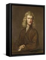 Portrait of Sir Isaac Newton, the Great Philosopher, Mathematician and Astronomer-Godfrey Kneller-Framed Stretched Canvas