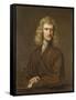 Portrait of Sir Isaac Newton, the Great Philosopher, Mathematician and Astronomer-Godfrey Kneller-Framed Stretched Canvas