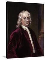 Portrait of Sir Isaac Newton-Edward Scriven-Stretched Canvas