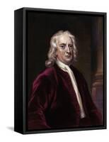 Portrait of Sir Isaac Newton-Edward Scriven-Framed Stretched Canvas