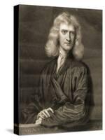 Portrait of Sir Isaac Newton-Godfrey Kneller-Stretched Canvas