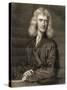 Portrait of Sir Isaac Newton-Godfrey Kneller-Stretched Canvas