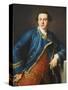 Portrait of Sir John Armytage, 2nd Bt. (1732-1758), in Blue Coat and Crimson Waistcoat-Pompeo Batoni-Stretched Canvas