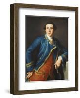 Portrait of Sir John Armytage, 2nd Bt. (1732-1758), in Blue Coat and Crimson Waistcoat-Pompeo Batoni-Framed Giclee Print