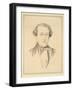 Portrait of Sir John Everett Millais, 1850 (Graphite with Watercolour on Discoloured Cream Paper)-Charles Alston Collins-Framed Giclee Print