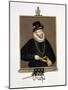 Portrait of Sir John Hawkins (1532-95) from "Memoirs of the Court of Queen Elizabeth"-Sarah Countess Of Essex-Mounted Giclee Print