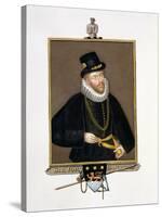 Portrait of Sir John Hawkins (1532-95) from "Memoirs of the Court of Queen Elizabeth"-Sarah Countess Of Essex-Stretched Canvas