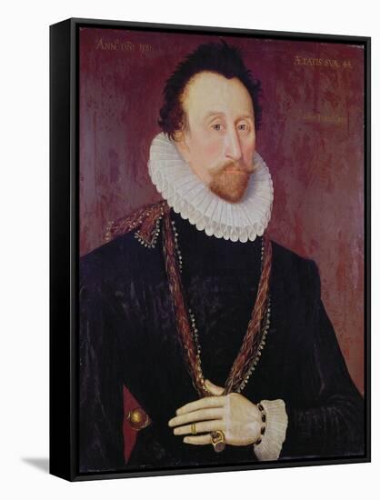 Portrait of Sir John Hawkins-null-Framed Stretched Canvas