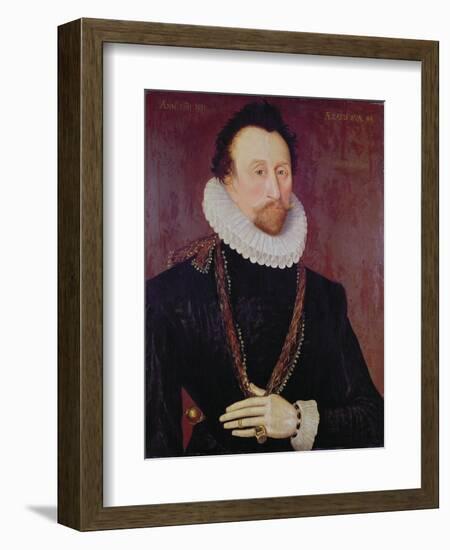 Portrait of Sir John Hawkins-null-Framed Giclee Print