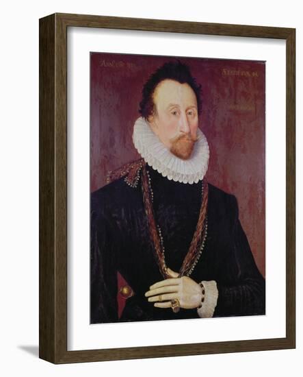 Portrait of Sir John Hawkins-null-Framed Giclee Print