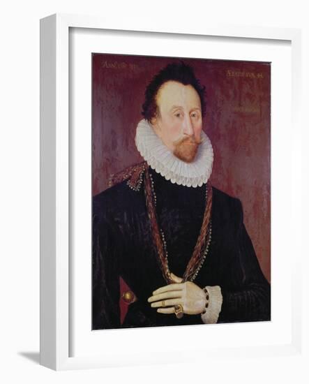 Portrait of Sir John Hawkins-null-Framed Giclee Print