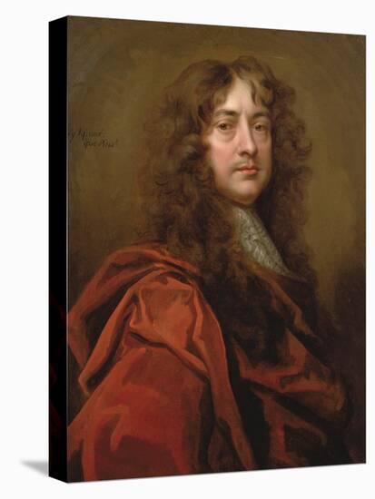 Portrait of Sir Peter Lely (1618-80)-William Wissing-Stretched Canvas