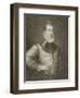 Portrait of Sir Philip Sidney (1554-1586) from 'Lodge's British Portraits', 1823-null-Framed Giclee Print